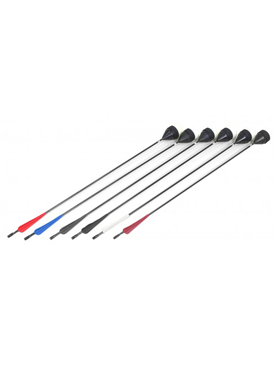 LARP Pfeil Flach Platt Kopfpfeil schwarzer Schaft alle Farben